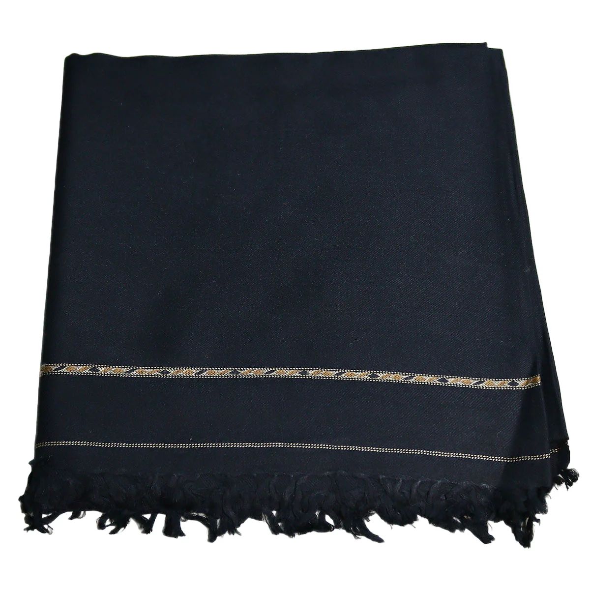 Shawlana Black Wool Shawl — Prestige Edition